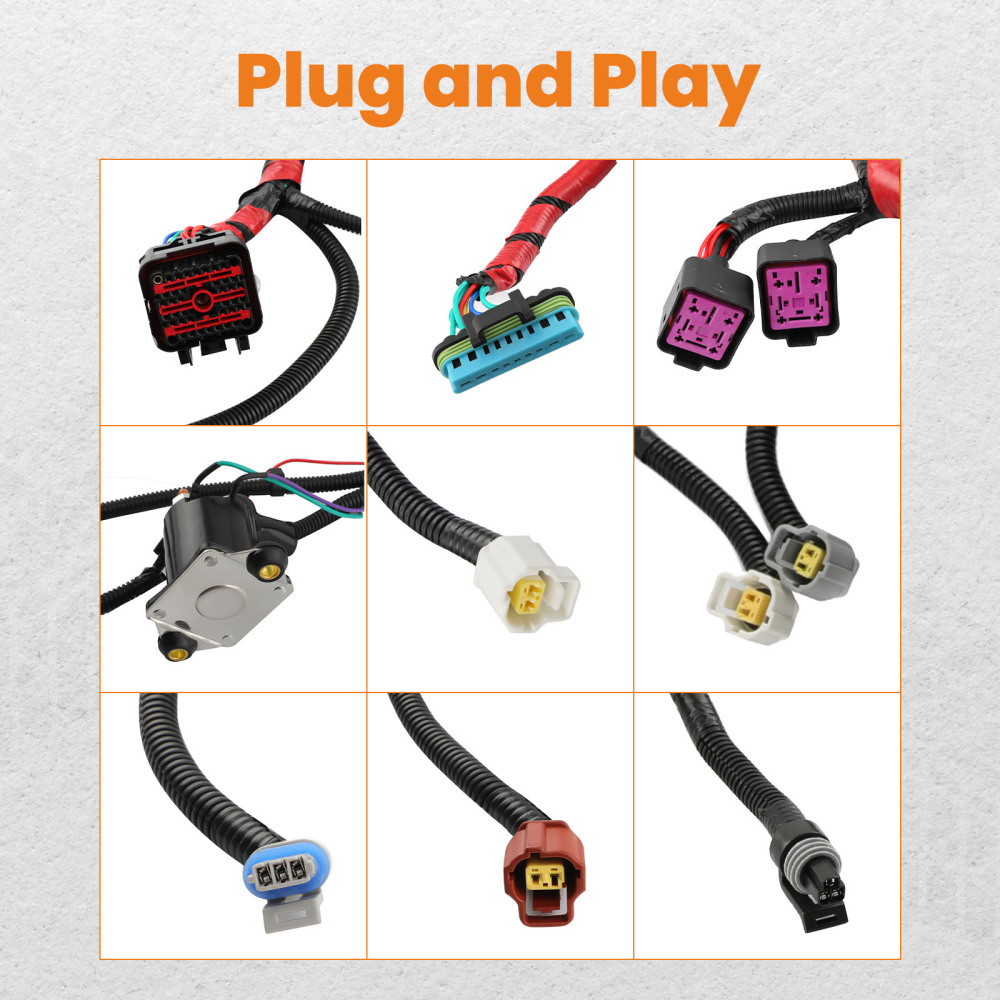 Wiring Harness Engine compatible for Ford F-250 Super Duty 8 Cyl 7.3L 4AT 4R100, 5MT, 6MT