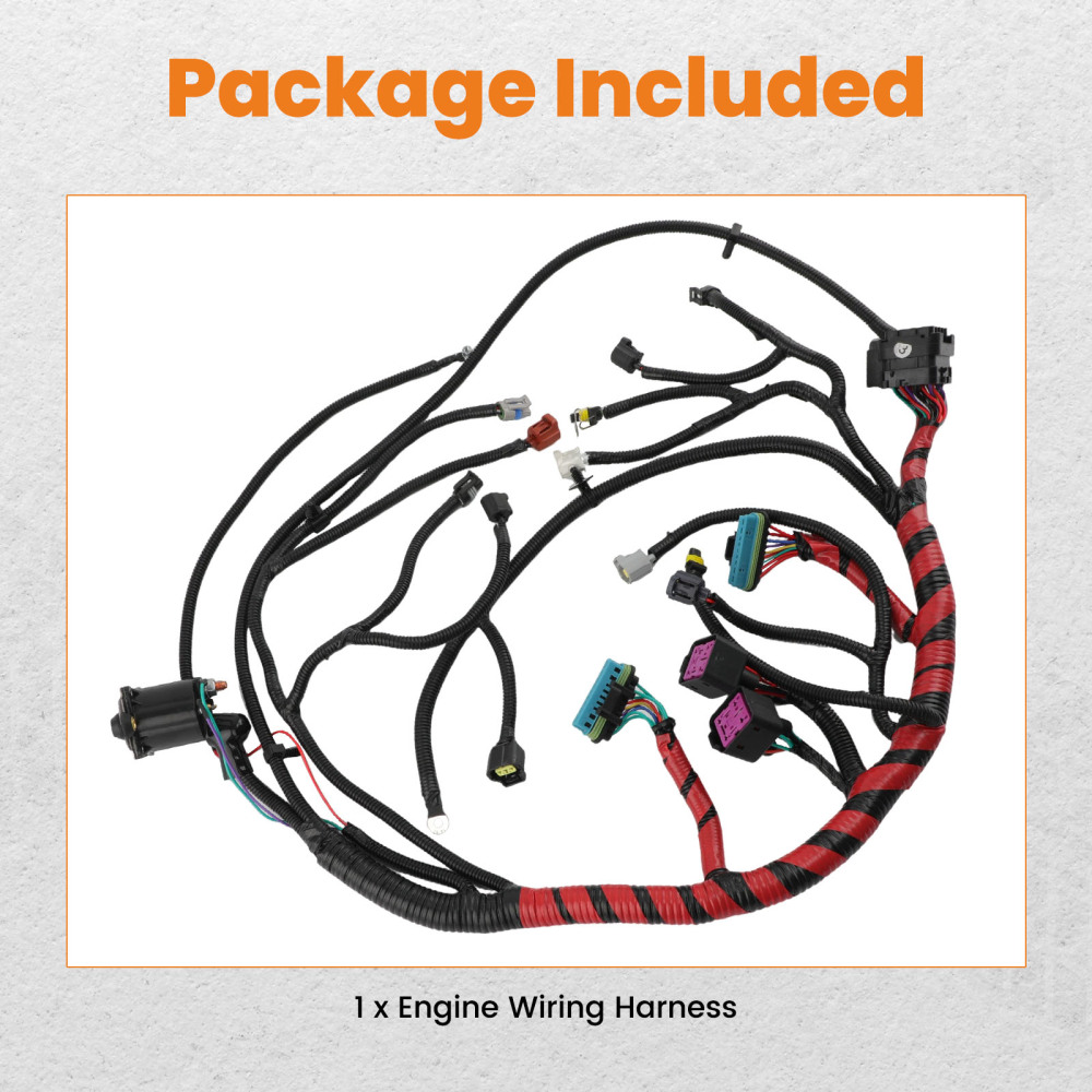Wiring Harness Engine compatible for Ford F-250 Super Duty 8 Cyl 7.3L 4AT 4R100, 5MT, 6MT