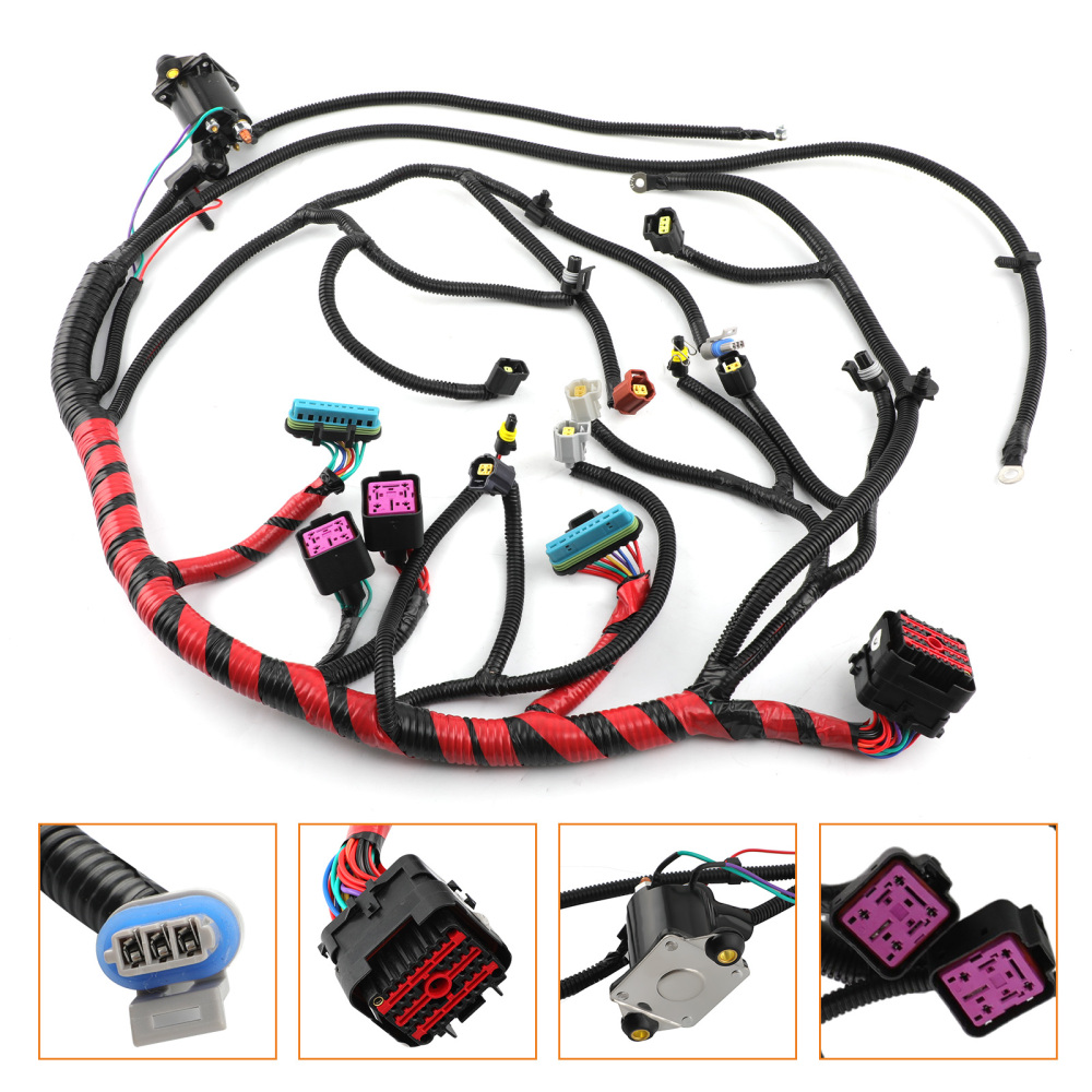 Wiring Harness Engine compatible for Ford F-250 Super Duty 8 Cyl 7.3L 4AT 4R100, 5MT, 6MT