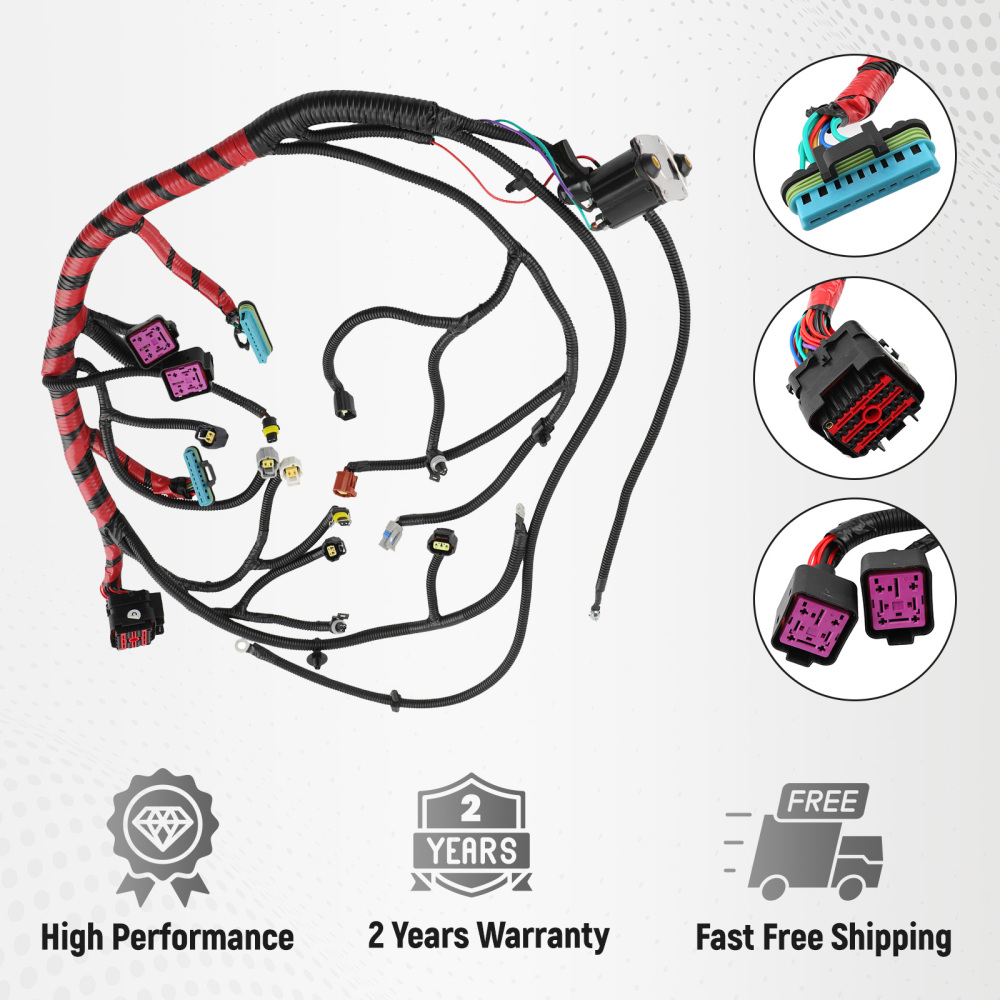 Wiring Harness Engine compatible for Ford F-250 Super Duty 8 Cyl 7.3L 4AT 4R100, 5MT, 6MT