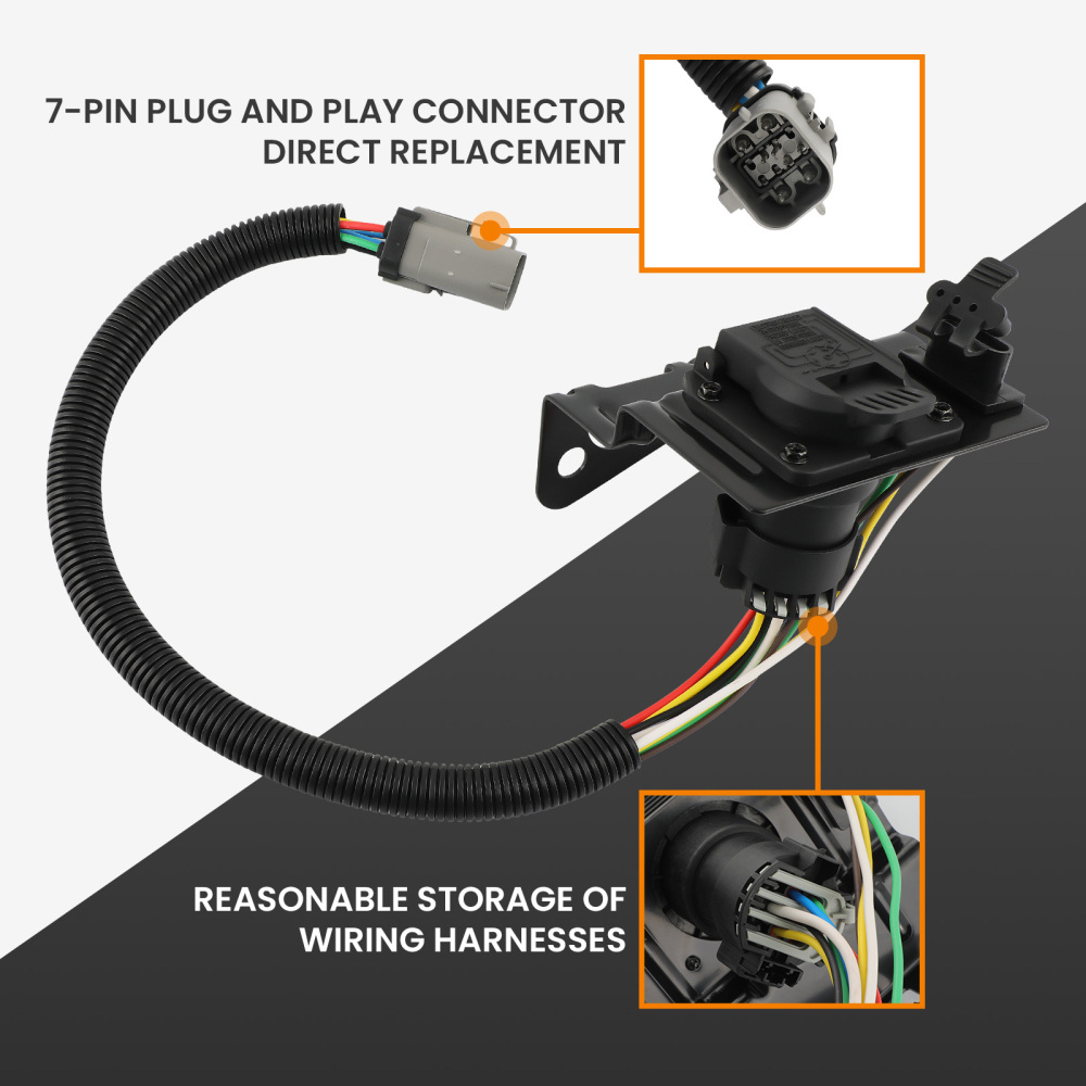 Trailer Tow Wiring Harness 47 Pin compatible for Ford F250 and 350 compatible for Super Duty 2002-2004