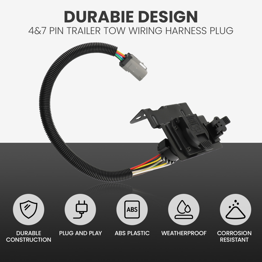 Trailer Tow Wiring Harness 47 Pin compatible for Ford F250 and 350 compatible for Super Duty 2002-2004