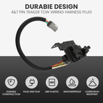 Trailer Tow Wiring Harness 47 Pin compatible for Ford F250 and 350 compatible for Super Duty 2002-2004