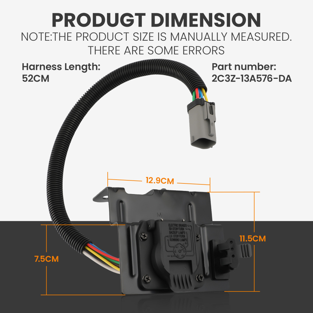 Trailer Tow Wiring Harness 47 Pin compatible for Ford F250 and 350 compatible for Super Duty 2002-2004