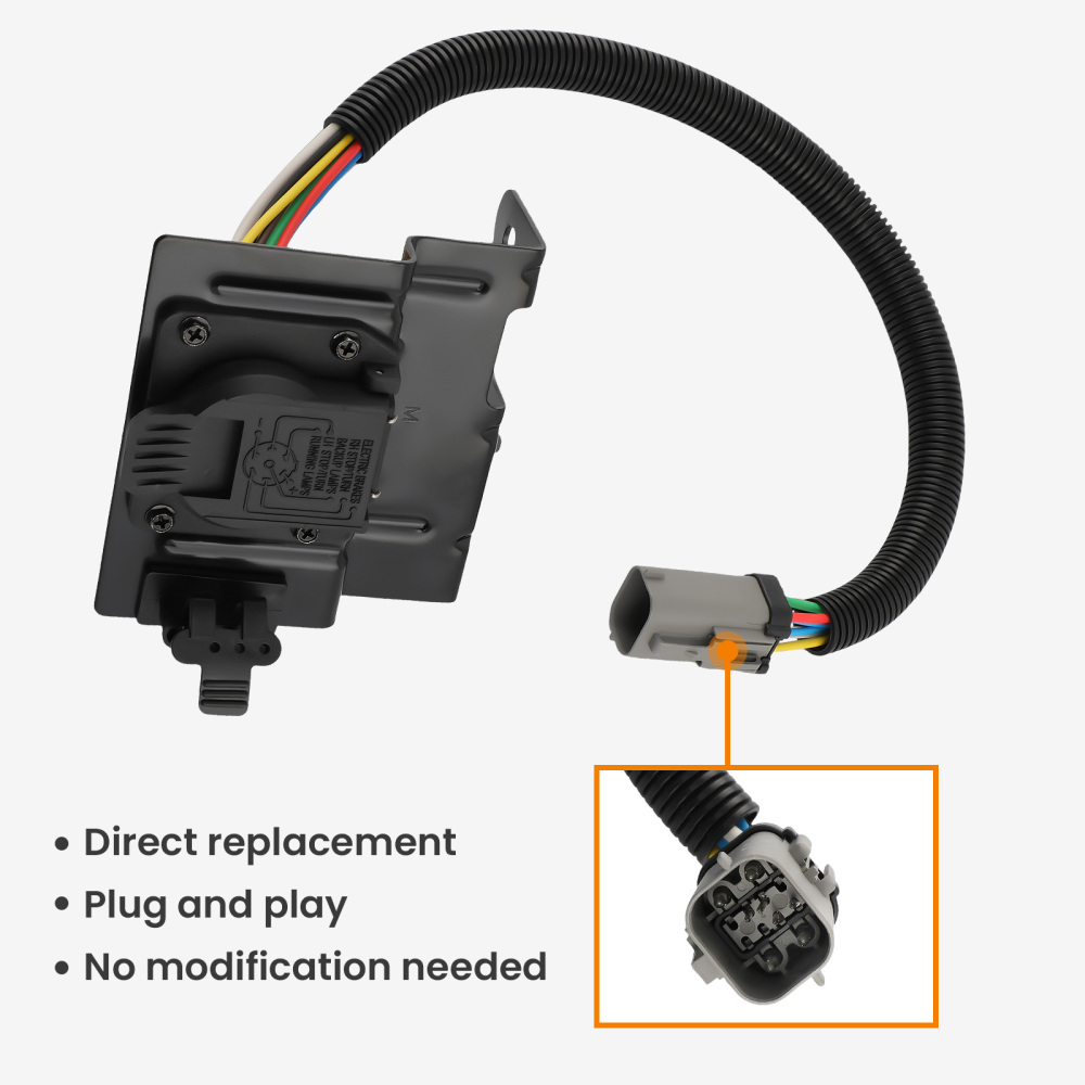 Trailer Tow Wiring Harness 47 Pin compatible for Ford F250 and 350 compatible for Super Duty 2002-2004