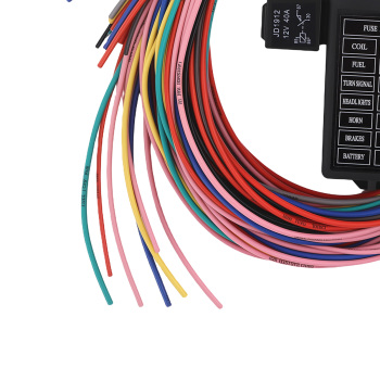 Wiring Harness 14 Circuit Universal,Circuit Wiring Harness Kit 14 Fuse for Stree