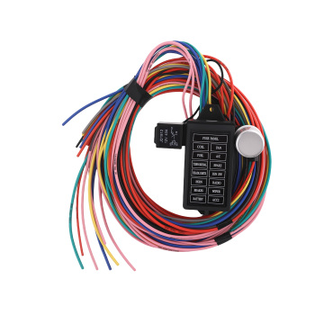Wiring Harness 14 Circuit Universal,Circuit Wiring Harness Kit 14 Fuse for Stree