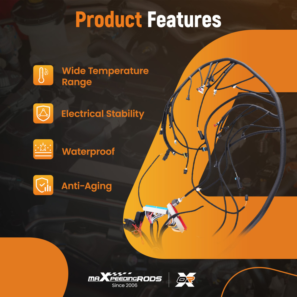 LS1-4L60E Wiring Harness Stand Alone For 1999-2006 Drive By Cable LS1 Engines