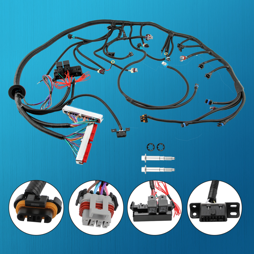 Wiring Harness Stand Alone For LS1 engines T56 4.8 5.3 6.0 1997-06 compatible for Chevrolet