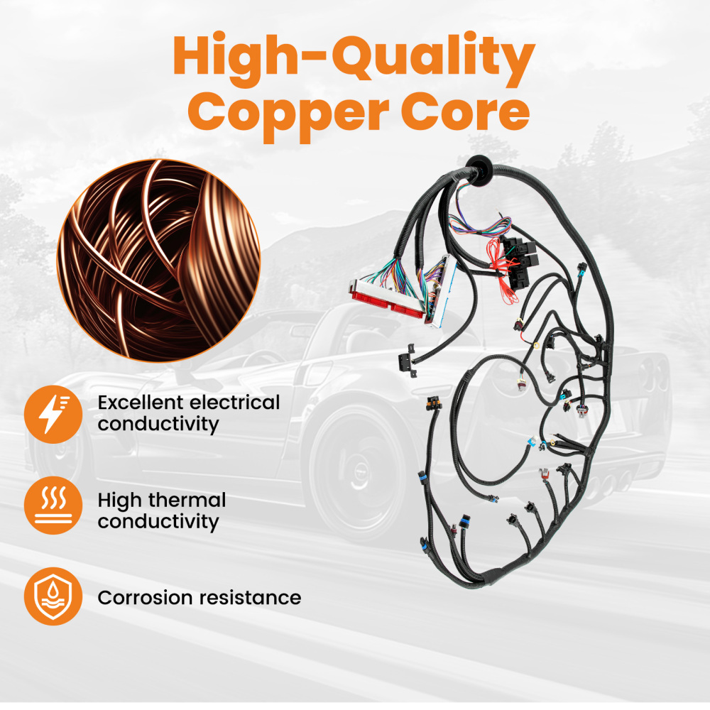 Wiring Harness Stand Alone For LS1 engines T56 4.8 5.3 6.0 1997-06 compatible for Chevrolet