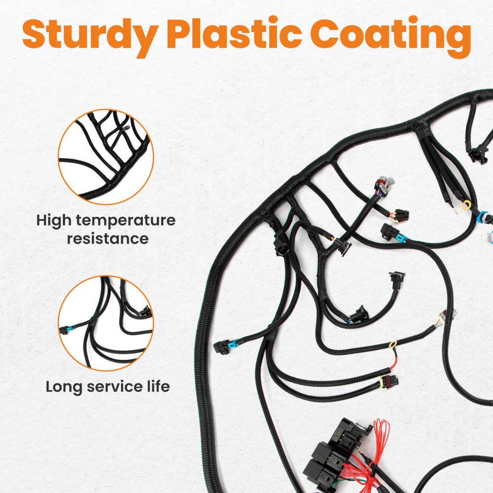 Wiring Harness Stand Alone For LS1 engines T56 4.8 5.3 6.0 1997-06 compatible for Chevrolet