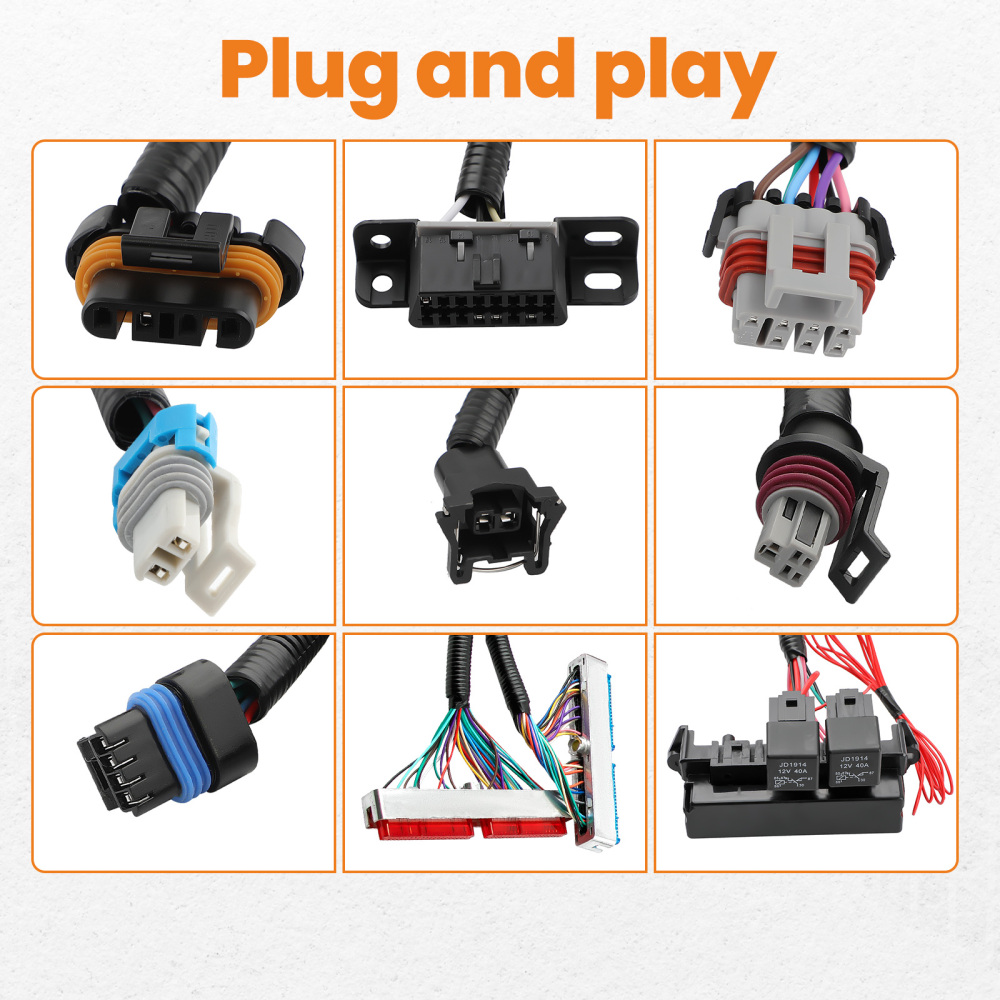 Wiring Harness Stand Alone For LS1 engines T56 4.8 5.3 6.0 1997-06 compatible for Chevrolet