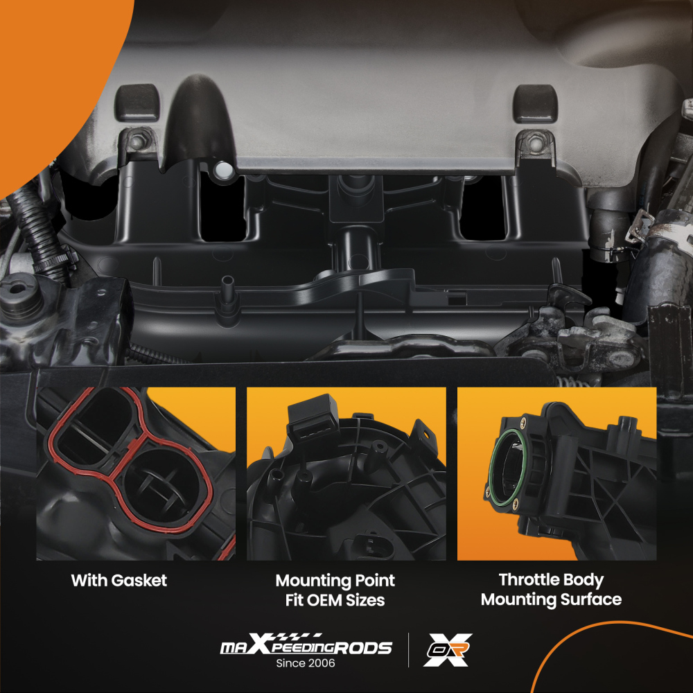 Intake Manifold with Actuator compatible for BMW 1 3 5 X1 X3 Series N57 F07 F10 11617800088
