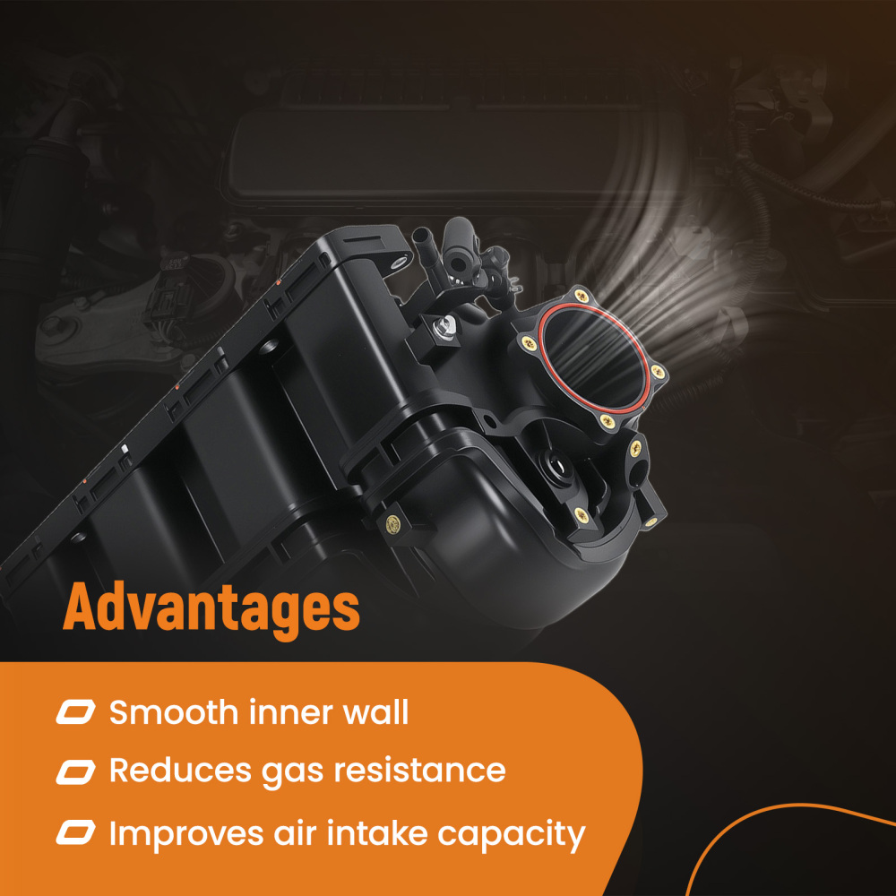 Inlet Intake Manifold w/ Gasket compatible for Hyundai Sonata Tucson compatible for Kia Optima Sorento 2.4