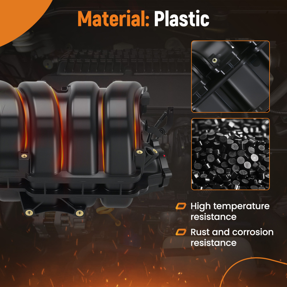 Inlet Intake Manifold w/ Gasket compatible for Hyundai Sonata Tucson compatible for Kia Optima Sorento 2.4