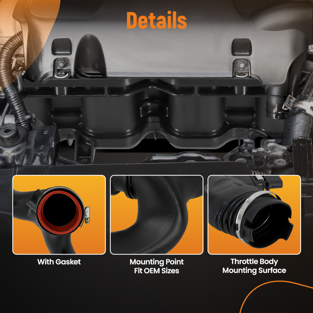 Tubo di aspirazione aria motore con sensori compatibile per Mercedes W211 E320 W164 ML350