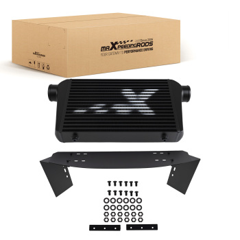 Universal Intercooler 450x300x76mm Core With Air Guide Plates Kit 63.5mm