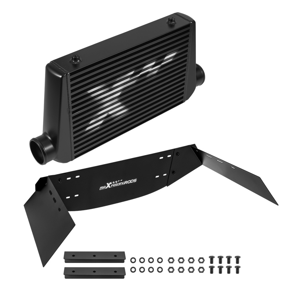 Universal Intercooler 450x300x76mm Core With Air Guide Plates Kit 63.5mm