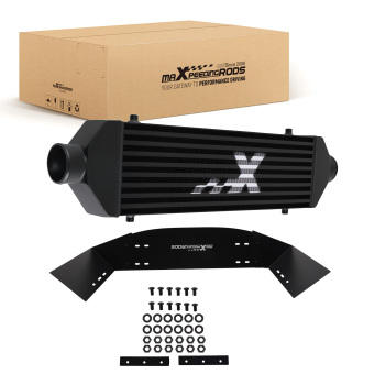 Aluminum Turbo Intercooler 710x190x65mm Universal Bar Plate with Air Guide Kit