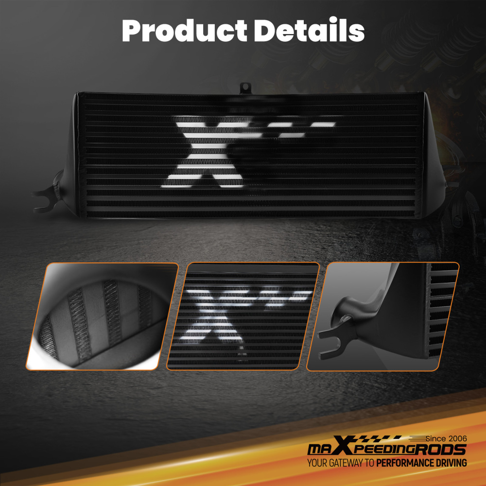 Front Mount Intercooler compatible for BMW Mini Cooper S R56 R57 R58 1.6L 2006-2012