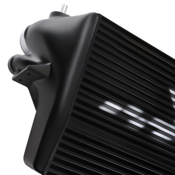 Aluminum BarPlate Intercooler compatible for Ford F-150 EcoBoost 2015-2016 Front