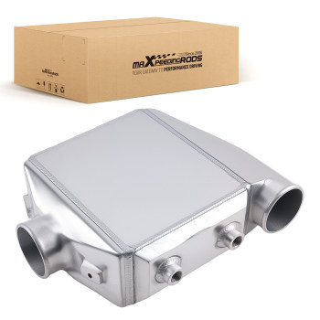 Water to Air Intercooler Universal Aluminum 225x270x115mm InletOutlet 3.5