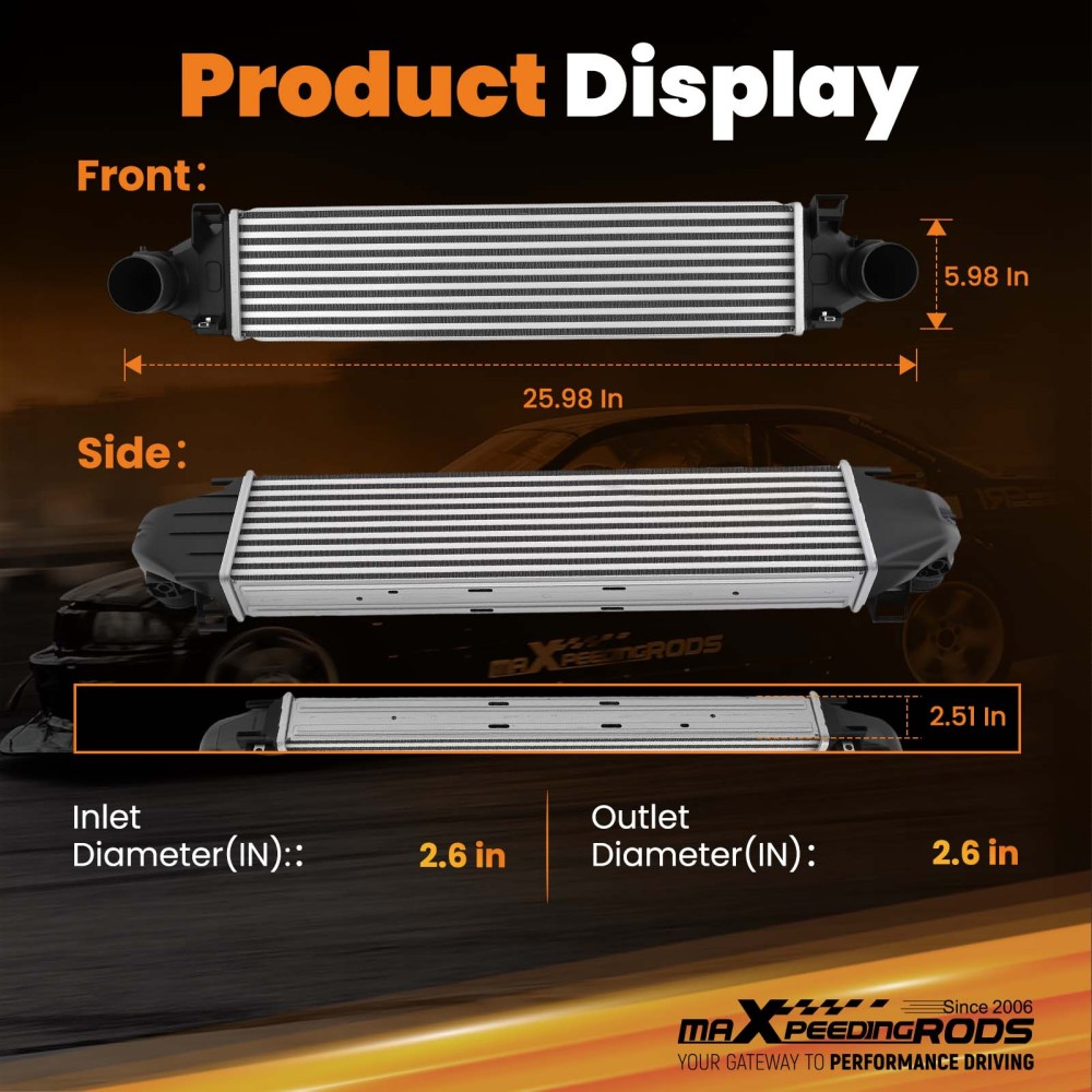 Turbo Intercooler compatible for Land Rover Freelander 2 L359 2006-2010 2.2 TD4 LR031466