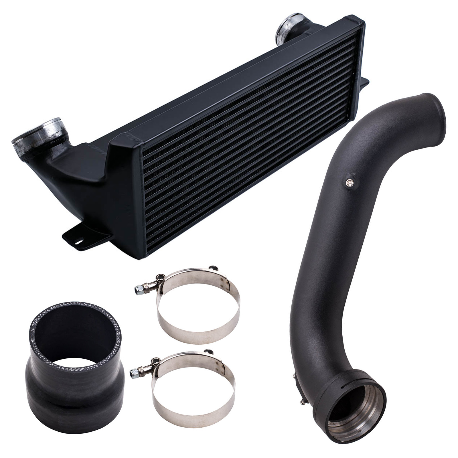 Refroidisseur intercooler + N55 Ladeluft Kühler Kit compatible pour BMW 135i E82 E88 335i