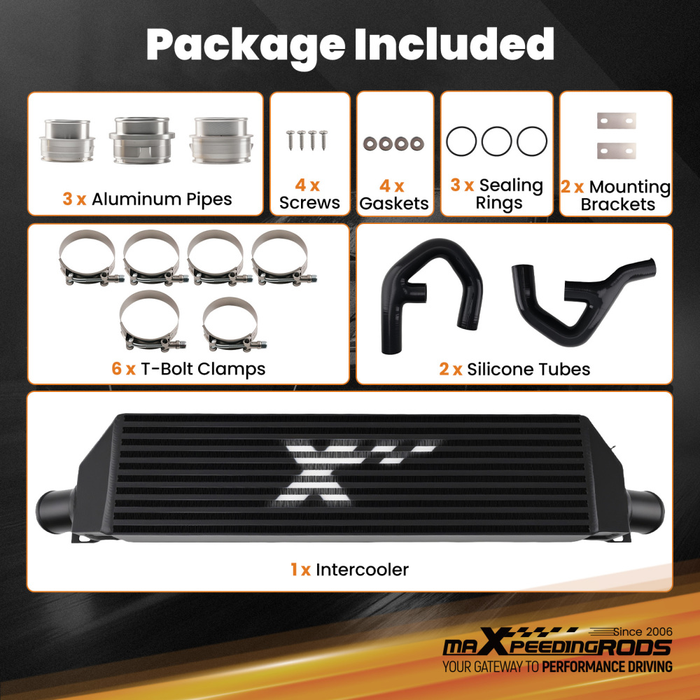 IntercoolerHose Kit compatible for VW Golf GTI MK5 MK6 Jetta compatible for Audi A3 8P 2.0 TFSI