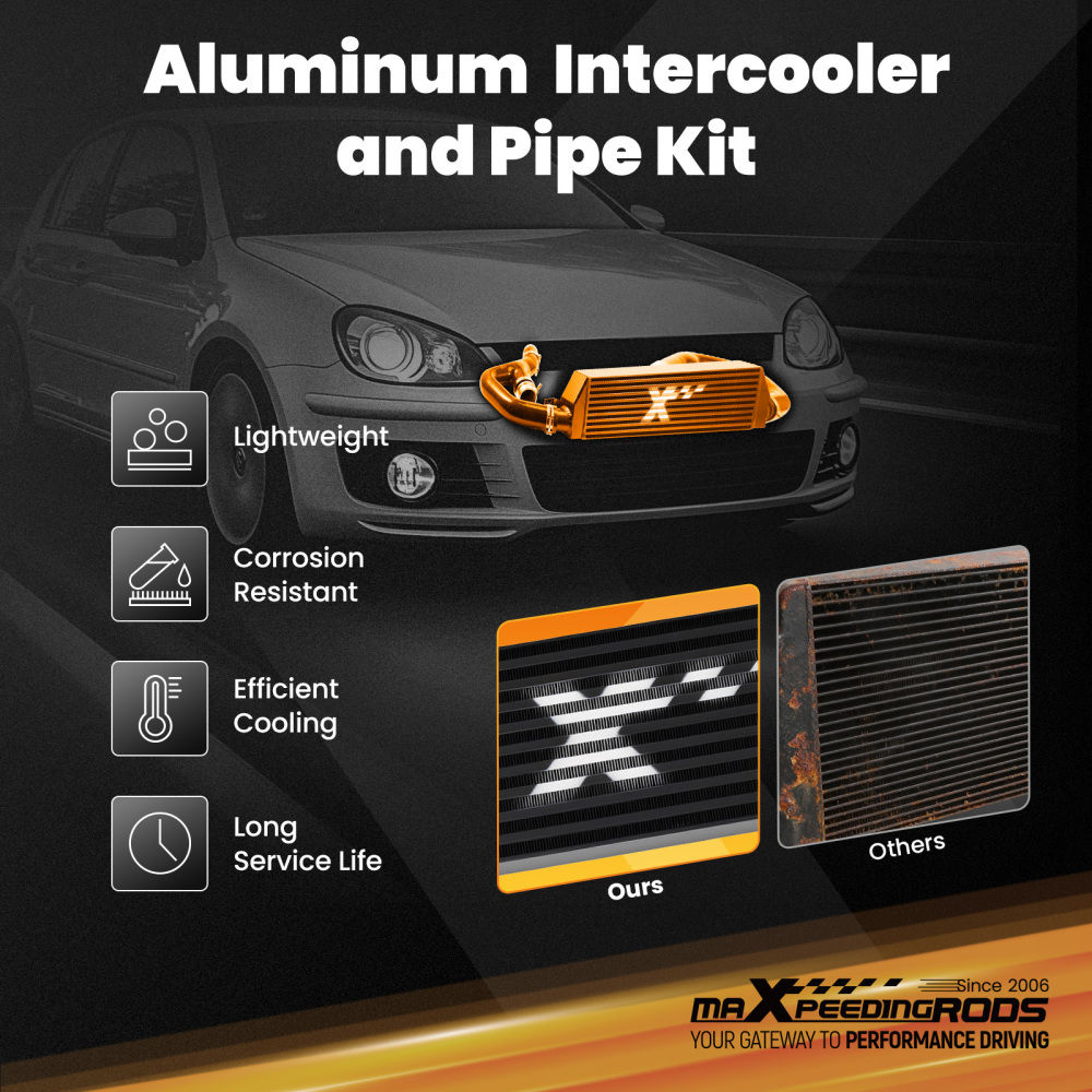 IntercoolerHose Kit compatible for VW Golf GTI MK5 MK6 Jetta compatible for Audi A3 8P 2.0 TFSI