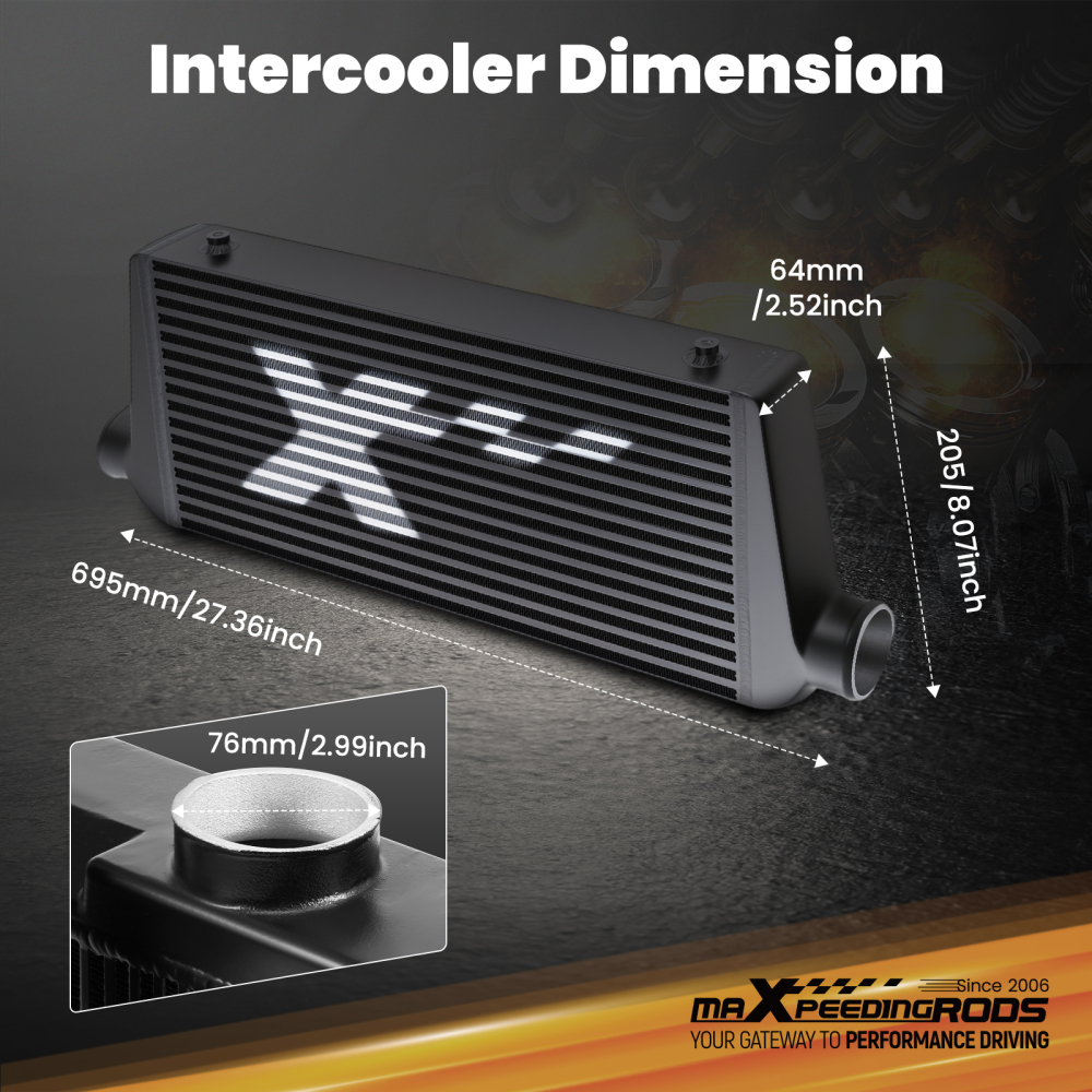 Aluminum Intercooler kitfor compatible for Nissan Skyline R32 GTST Turbo Performance Kit