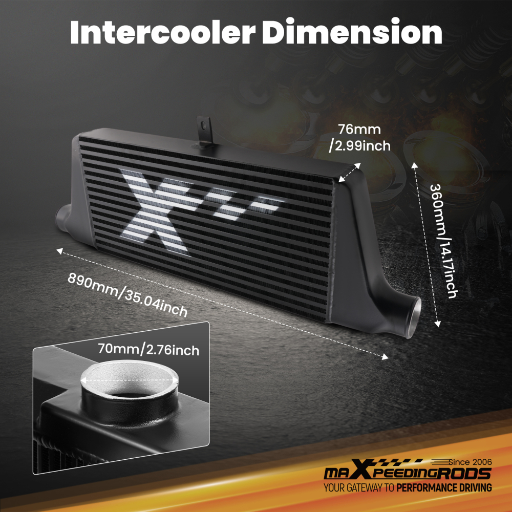 Bar + Plate Intercooler kit compatible for Nissan Silvia S14 S15 SR20DET 200SX 240SX