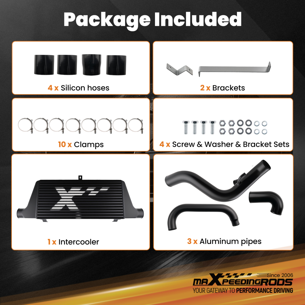 Bar + Plate Intercooler kit compatible for Nissan Silvia S14 S15 SR20DET 200SX 240SX