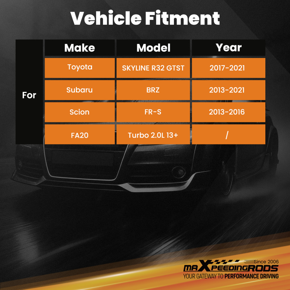 Upgrade Intercooler Kit compatible for Toyota 86 FT86 2017-2021 compatible for Subaru BRZ 2013-2021