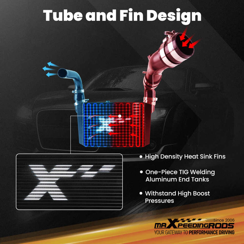 Upgrade Intercooler Kit compatible for Toyota 86 FT86 2017-2021 compatible for Subaru BRZ 2013-2021