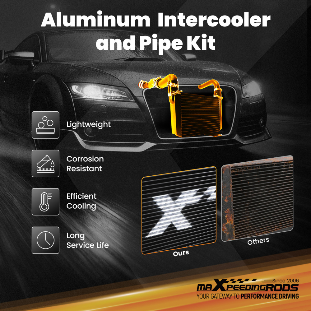 Upgrade Intercooler Kit compatible for Toyota 86 FT86 2017-2021 compatible for Subaru BRZ 2013-2021