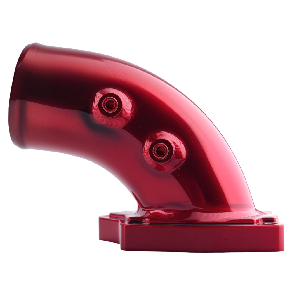 Turbo Intercooler PipeIntake Elbow compatible for Ford F250 6.0L Powerstroke 03-07 Red