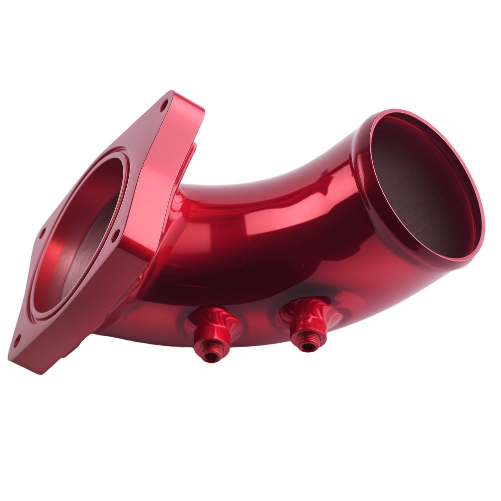 Turbo Intercooler PipeIntake Elbow compatible for Ford F250 6.0L Powerstroke 03-07 Red