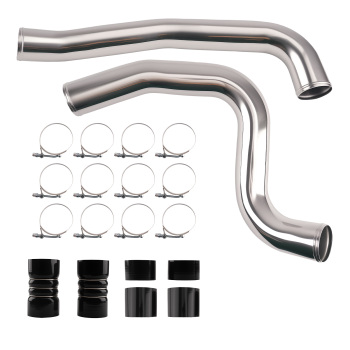 Polished 3 Intercooler PipeBoot Kit compatible for Ford 7.3L 1999.5-2003 Powerstroke