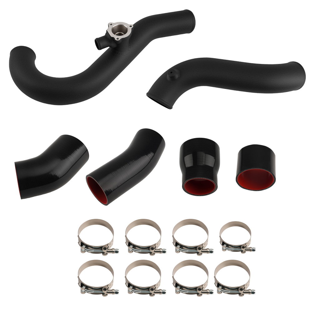 Intercooler Pipe compatible for Ford Mustang Coupe EcoBoost 2.3L 2015+ Black Aluminum