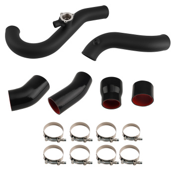 Intercooler Pipe compatible for Ford Mustang Coupe EcoBoost 2.3L 2015+ Black Aluminum