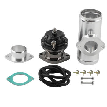 27 x 7 x 2.5 2.5 Aluminum Intercooler64mm PipingSilicon Hose +Type-S BOV