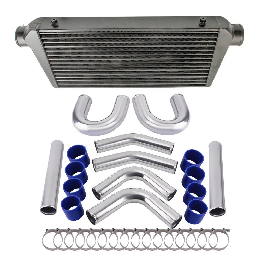 Tuyau de refroidisseur intermédiaire turbo 3 76mm Intercooler Piping Pipe Kit