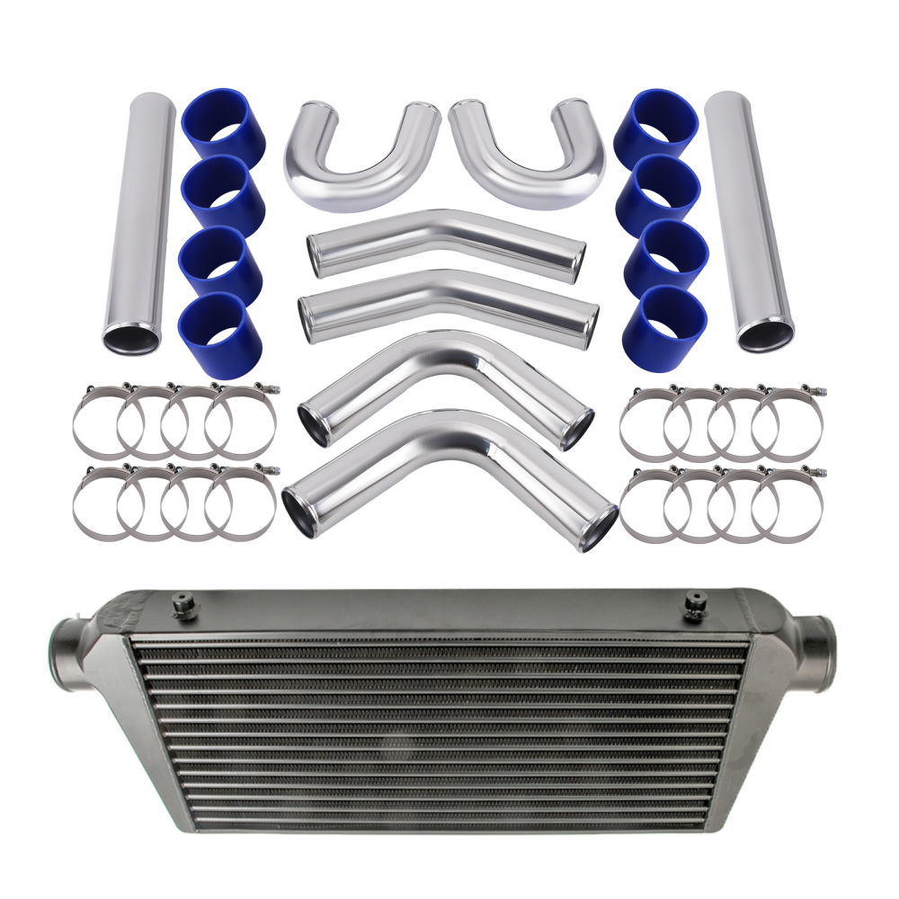 3 INCH 76mm Universal Turbo Piping pipe Kit600x300x76mm Intercooler New