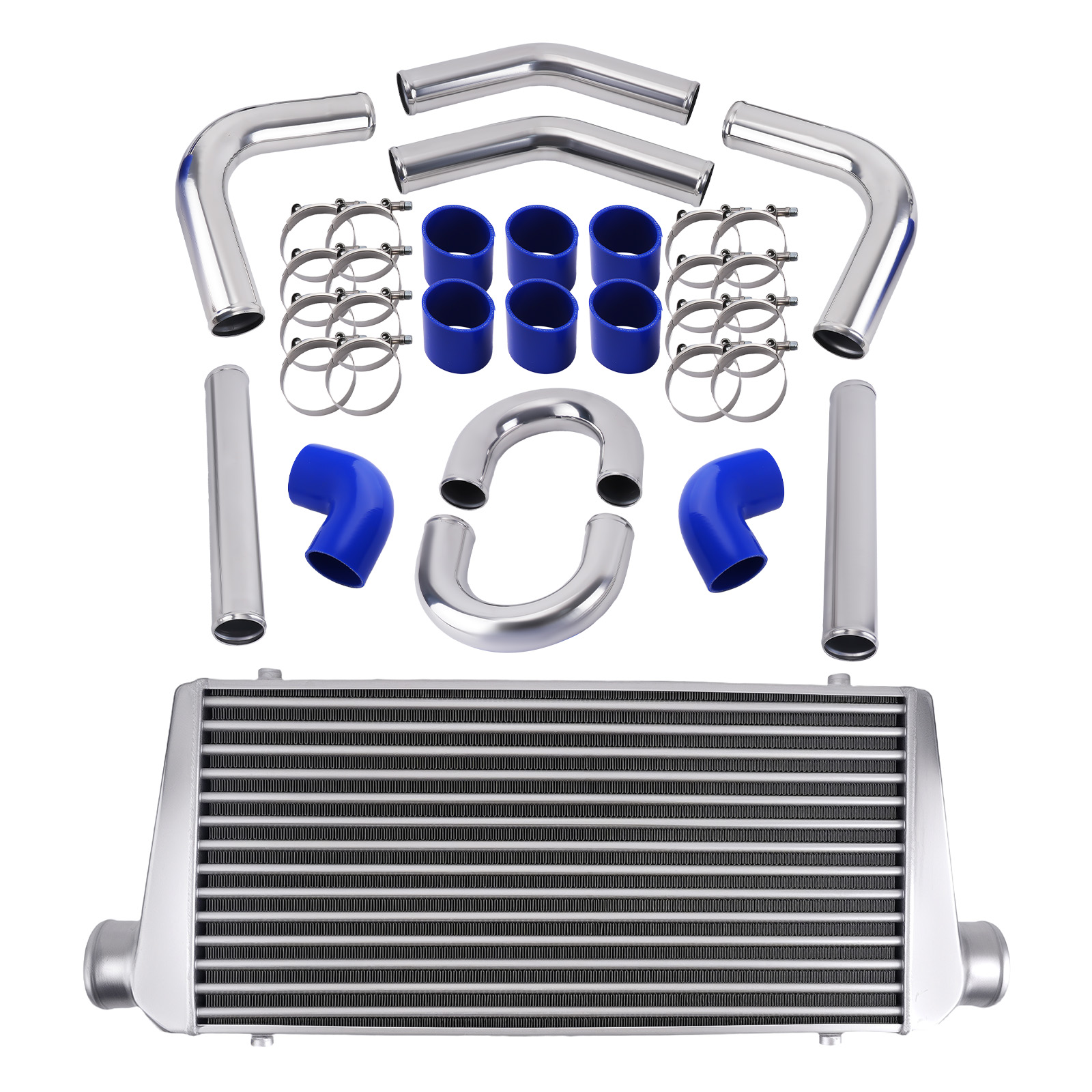 New 600x300x76 Mm Intercooler Front Mount 3 InchIntercooler Piping Pipe Kit-image-ZLQ-60030076-TF-VL_PP-25-18-VL