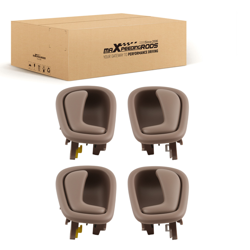4Pcs Beige Door Handle compatible for Toyota Corolla VE 2000-2002 69205-02050 Plastic