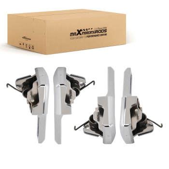 Front Rear Interior Door Handle compatible for Ford Expedition 2007-2015 Chrome 4PC Set