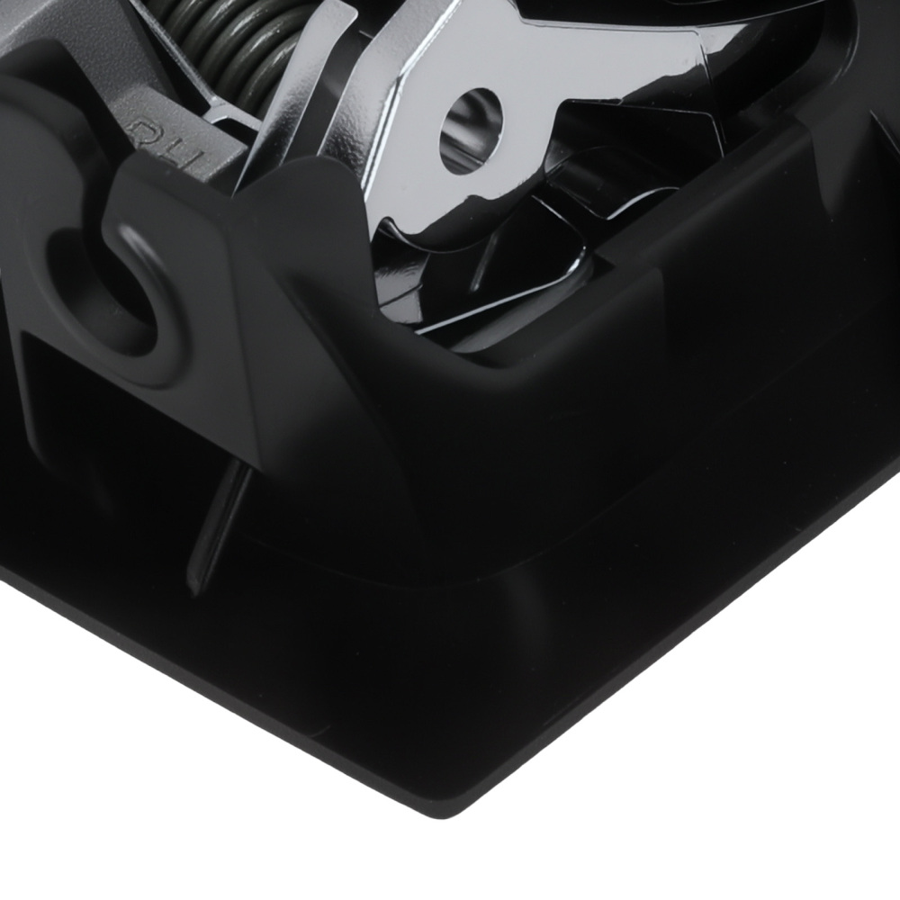 Chrome Black Door Handle compatible for Ford F-150 2009-2014 9L3Z1522600CB Front Right