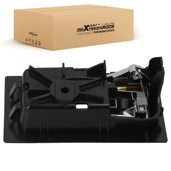 Chrome Black Door Handle compatible for Ford F-150 2009-2014 9L3Z1522600CB Front Right