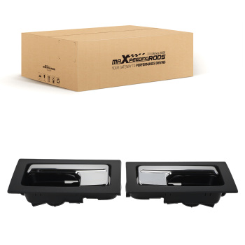 Chrome Black Door Handle Interior compatible for Ford F-150 2009-14 9L3Z1522600CB Front